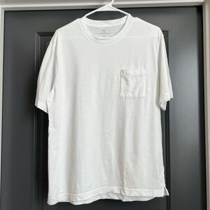 H&M relaxed fit white oversized pocket tee Size S
